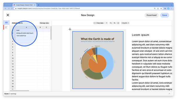 an example of snippet usage